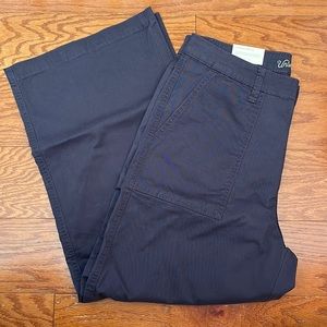 NWT - Highest Waist Gray Flare Capri